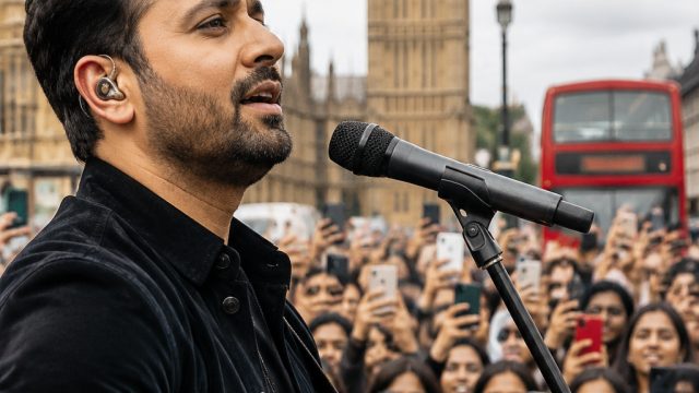 Surprise Street Performance in London: Atif Aslam Captivates Fans